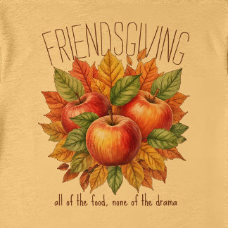 Roliga Friendsgiving Höst Äpple Mysiga Matvänners T Shirt