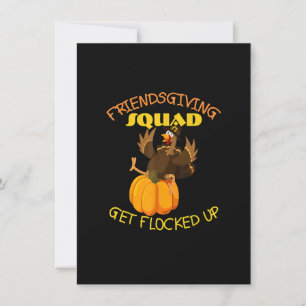 Roliga Friendsgiving-laget Denna Thanksgiving-dage Inbjudningar