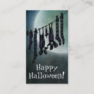 Roliga fullmåneHalloween fladdermöss Visitkort
