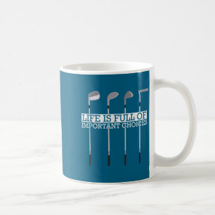Roliga Fullständiga Golfklubbsval Livet Viktig Gol Kaffemugg