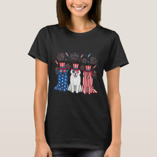 Roliga fyrverkerier Great Pyrenees Amerikansk Usa T Shirt