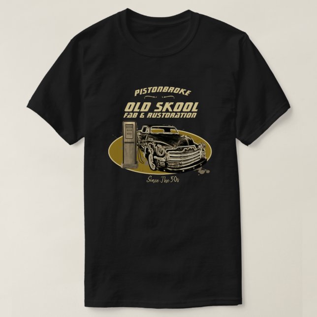 Roliga gammala Skool återställanden någon känd T Shirt (Design framsida)
