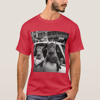 Roliga Gangster Katter Gatflicka vintage T Shirt