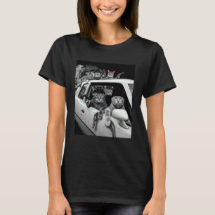 Roliga Gangsterkatter Gatudesign 1 T Shirt