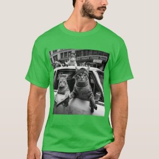Roliga Gangsterkatter Gatumiljö Vänner T Shirt
