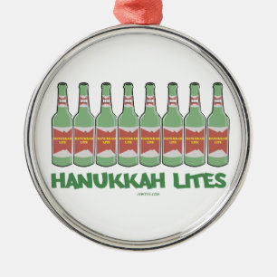 ROLIGA GÅVOR FÖR CHANUKAH HANUKKAH LITES JULGRANSPRYDNAD METALL