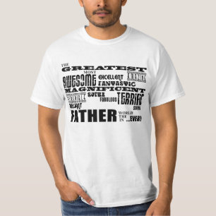 Roliga gåvor för pappor: Mest underbar far T-shirt