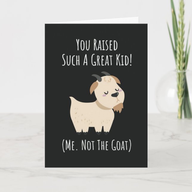 Roliga getmamma-kort Mor gårdsdjur till henne Kort (Framsida)