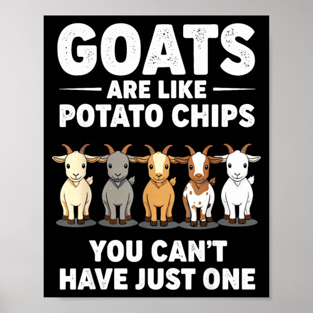 Roliga getter är som potatischips, man kan inte ha poster (Framsidan)