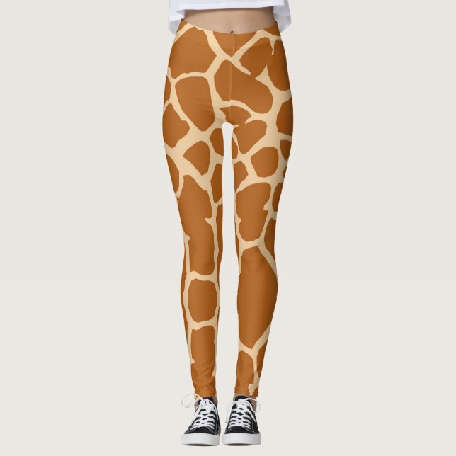 Roliga girafffläckar leggings (Framsida)