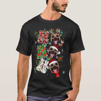 Roliga glada hunddogmer Pug hundälskare tomteluftb T Shirt