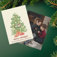 Roliga glada kattsömnar! Katt på julgran