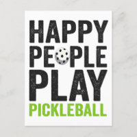 Roliga Glada Människor Spelar Pickleball Dink Spor
