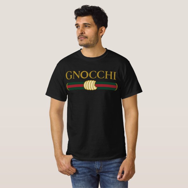 Roliga gnocchi Mat Pasta Liga T Shirt (Hel framsida)