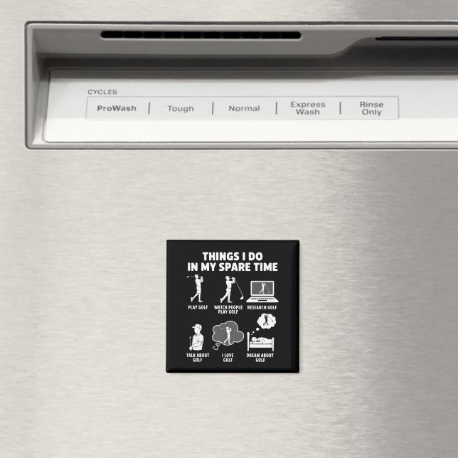 Roliga golfälskare coachpresenter pappa farfar gol magnet (In Situ (Dishwasher))