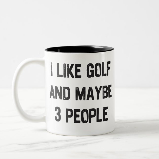Roliga golfande sarkastiska talesätt Golf  Två-Tonad Mugg (Vänster)