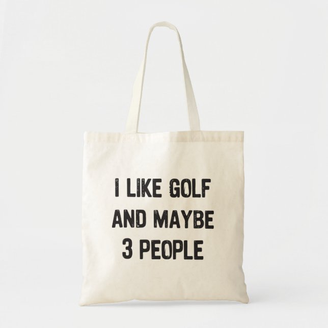 Roliga golfande sarkastiska talesätt Golf  Tygkasse (Framsidan)