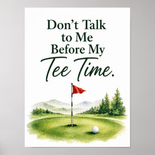 Roliga golfcitat för golfare poster