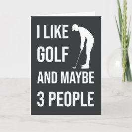 Roliga golfkort Sporthumor för golfvän Kort