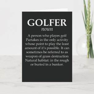Roliga golfkort till golfaren pappa farfar humor kort