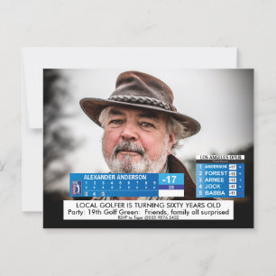 Roliga Golfnyheter ️🏌️‍ 40:e 50:e 60:e Män Födels Vykort