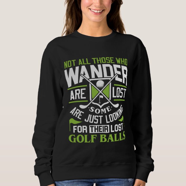 Roliga golftröjor golfspelare golf tee för män kvi (Framsida)