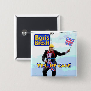 Roliga grafiska Boris Johnson Brexit från Europa Knapp