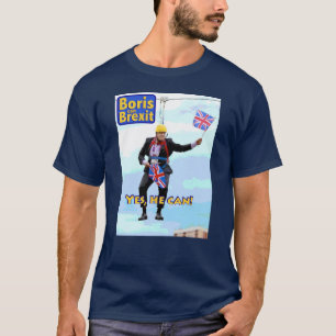 Roliga grafiska Boris Johnson Brexit från Europa T Shirt