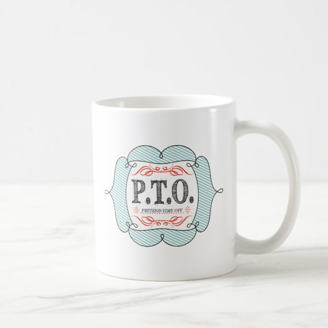 Roliga Grattis befordrad till Skendagen Ledighet Kaffemugg (Höger)