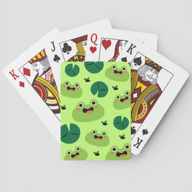 Roliga grodor casinokort (Baksidan)