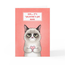 Roliga Grumpy Cat Alla hjärtans dag