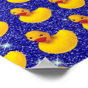 Roliga gummiankor Gula Duckie Bondjursälskare Poster
