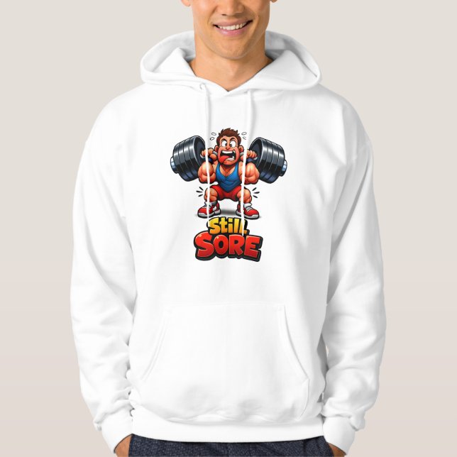 Roliga Gymdesigner - Träningsmeme  Hoodie (Framsida)