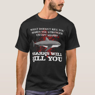 Roliga hajar ska döda dig t shirt