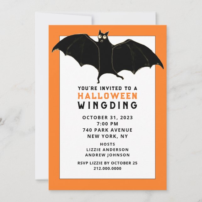 Roliga Halloween-festinvitationer Inbjudningar (Framsida)