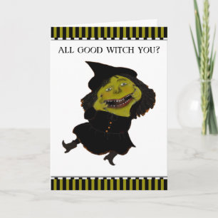 roliga Halloween hälsningkort Kort
