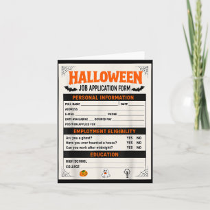 Roliga Halloween-kostymer Jobbansökningskostym Kort