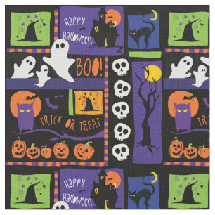 Roliga Halloween lappar trycktyg Tyg