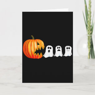 Roliga Halloween-pumpa spöken Jack O Lantern Kort