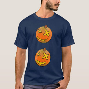 Roliga halloween-pumpagubbar Jack O Lantern-set T Shirt