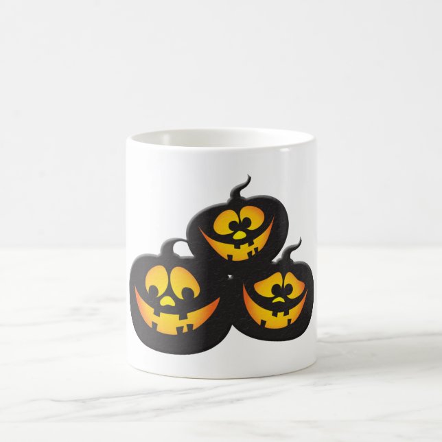 Roliga Halloween-pumpor Kaffemugg (Center)