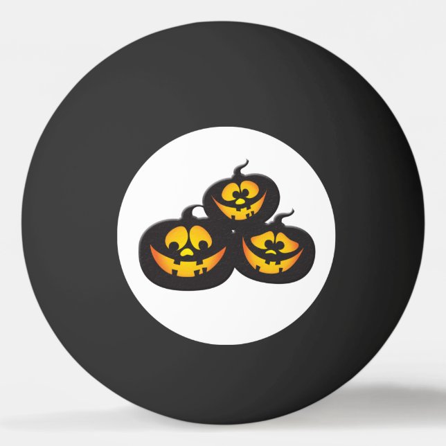 Roliga Halloween-pumpor Pingisboll (Framsidan)