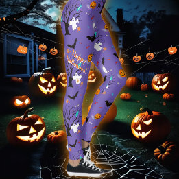 Roliga Halloween-skapelser och godis Leggings