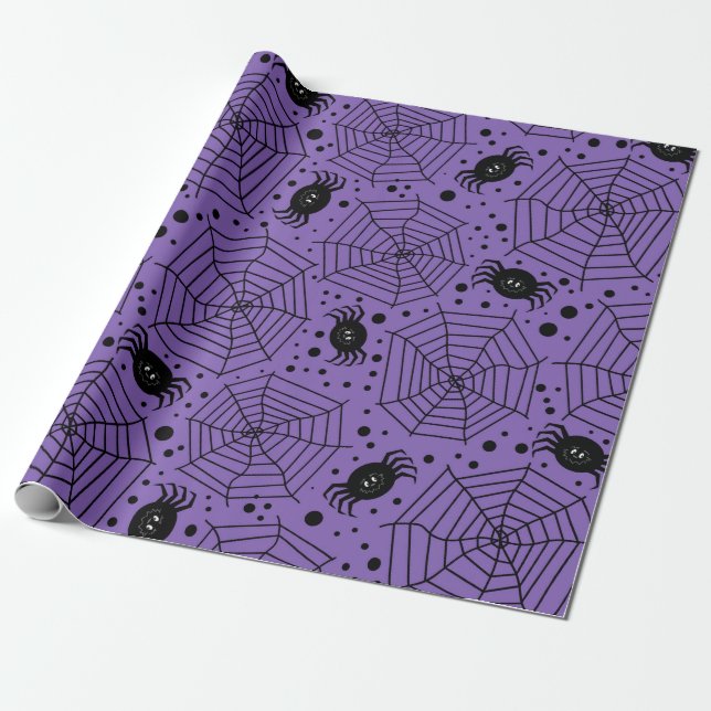 Roliga Halloween spindlar Presentpapper (Utrullad)