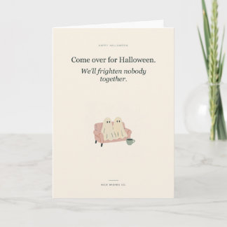 Roliga Halloween-spöken skrämmer ingen tillsammans Kort