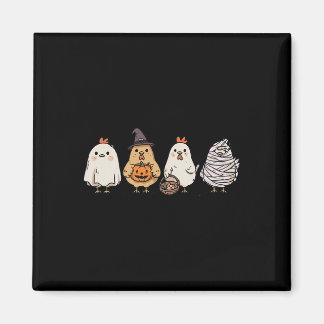Roliga Halloween-spöken Skumma Kycklingar Spökhöna Magnet