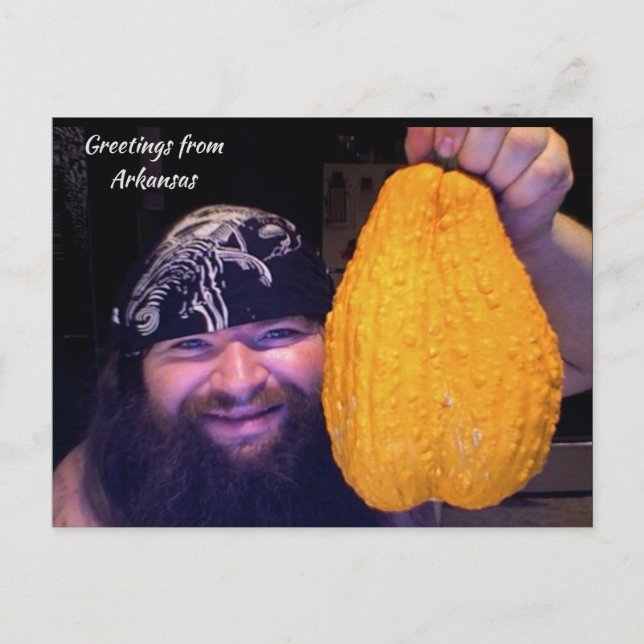 Roliga hälsningar från Arkansas  Vykort (Framsida)