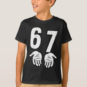 Roliga händer Roligt Meme 67 Sex T Shirt