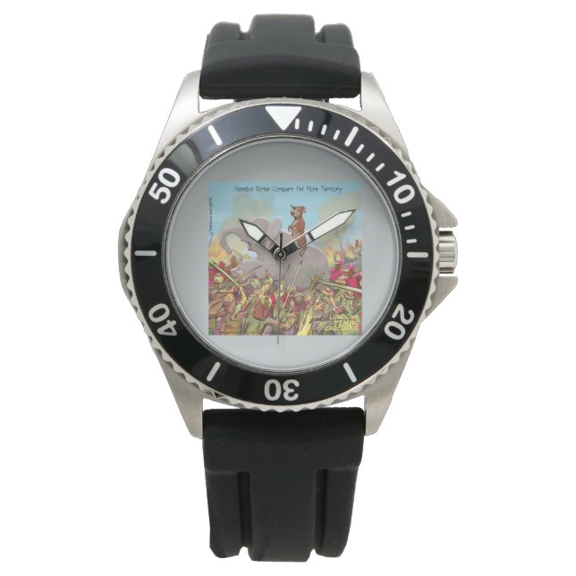Roliga Hannibal Barca Och Elefantmans Gummiurklock Armbandsur (Framsida)