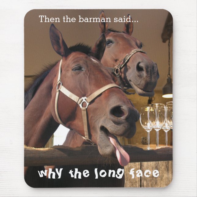 Roliga hästar musmatta (Framsidan)